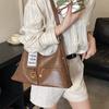 Retro Single Shoulder Bag For Women With Pu Material And Large Capacity For Daily Commute