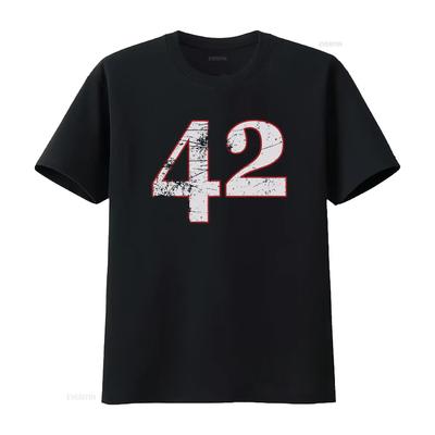 42 Camiseta La Guía del Autoestopista Galáctico Número Respuesta Divertido Geek Nerd vintage Lavada Casual Suave Transpirable moda