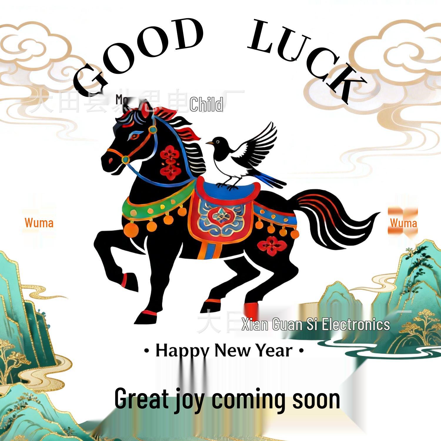 2026 Year of the Horse: Cute Alien Style Auspicious Wealth Coaster One Pack