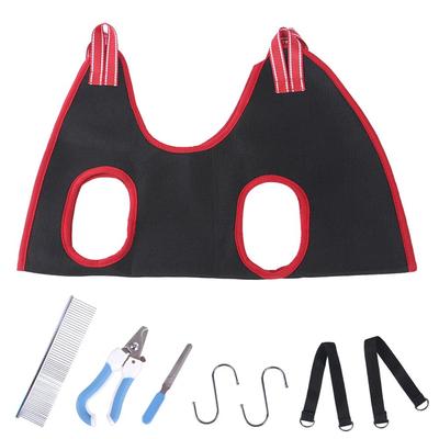 Puppy Dogs Cat Grooming Hammock Harness Dog Hammock Restraint Bag with Nail Clippers/Trimmer Nail File Ear/Eye Care Pet Supplies