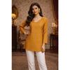 Women Heavy Maslin Top Tunic Kurta Set Indian Bollywood Ethnic Short Kurti Set