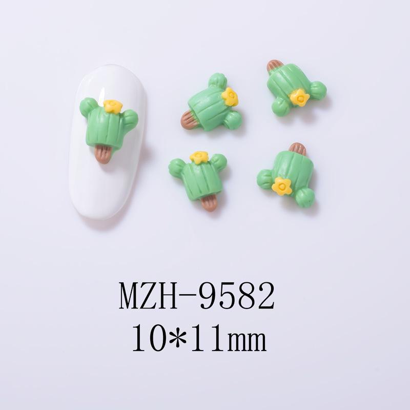 3D Cartoon Nail Accessories: Cute Ice Cream & Donut Resin Designs for Summer