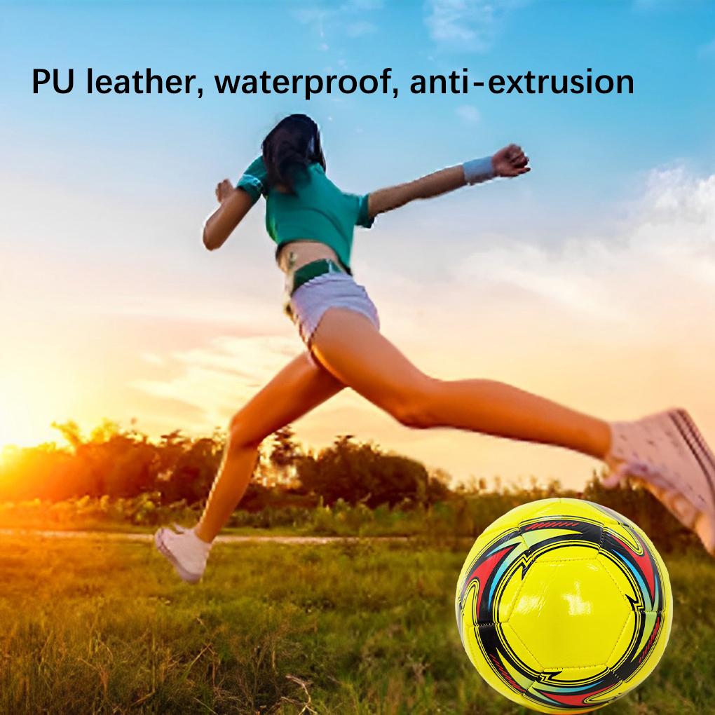 PU Leather Football Ball Children Competition Soccer Balls Waterproof Pressure Proof Size 5 Outdoor Sports Supplies