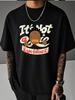 Unisex Summer Crew Neck T Shirt Hip Hop Character Letter Graphic Print Loose Short Sleeve Streetwear Casual Daily Fashion Tops