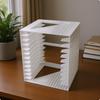Desktop Cd Organizer Slotted Storage Rack Smooth OpenFrame Disc Black Vertical