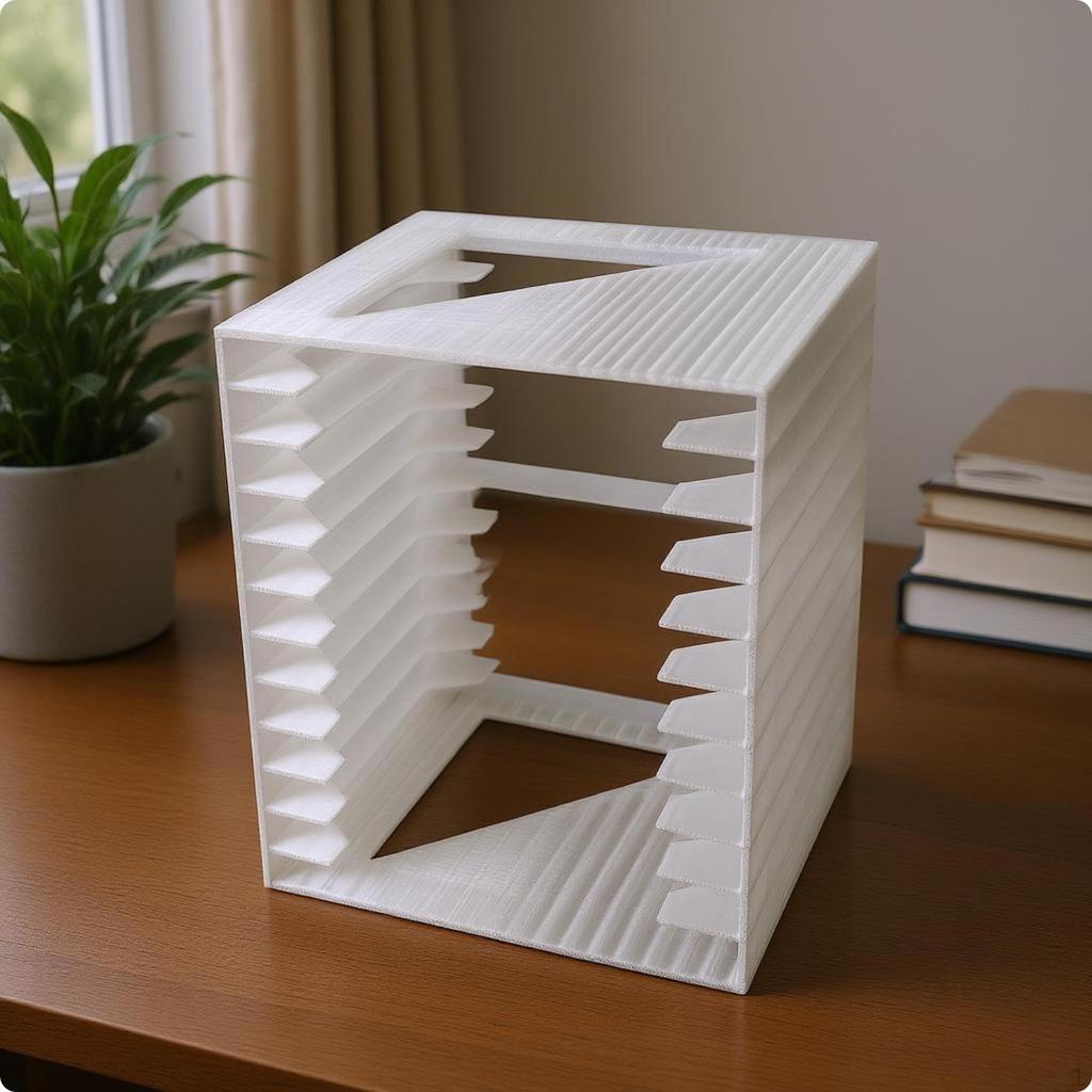 Desktop Cd Organizer Slotted Storage Rack Smooth OpenFrame Disc Black Vertical
