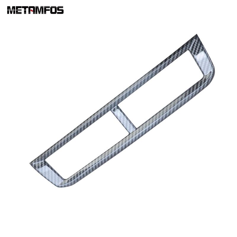 For Volkswagen VW T-cross Tcross -  Carbon Fiber Center Console Air Condition AC Vent Outlet Cover Trim Accessories