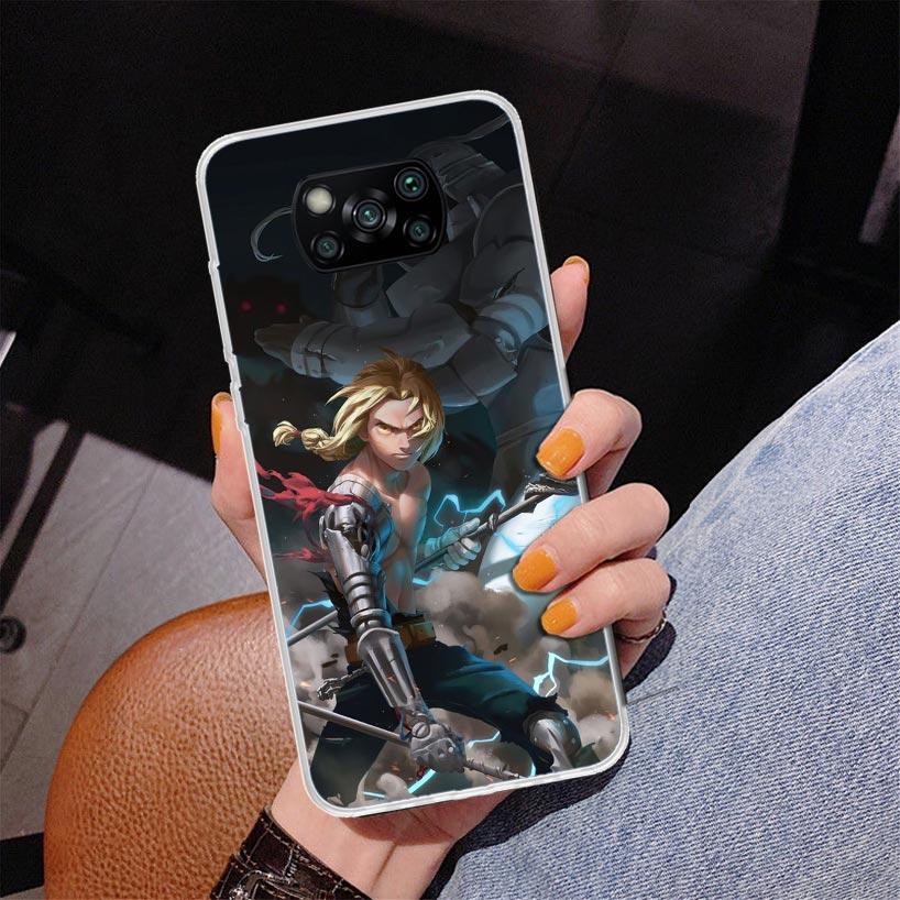 Fullmetal Alchemist Anime Phone Case For Xiaomi Poco X7 X6 X5 Pro F7 Ultra Redmi 15C 15 13C 13 12C 12 10 10A 10C 9 9A 9C 9T Cove