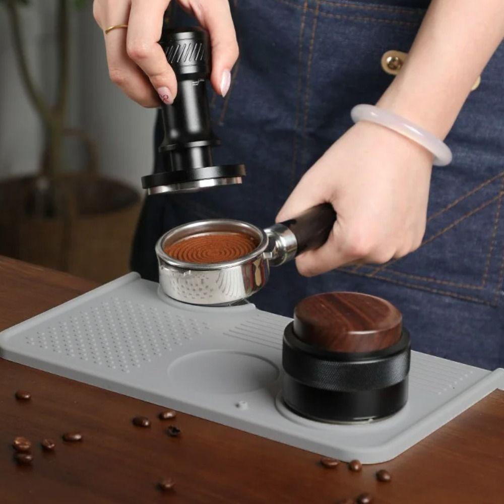 Silicone Espresso Tamping Mat Non-Slip Coffee Press Pad Multi-functional Coffee Tamper Mat  Cafe