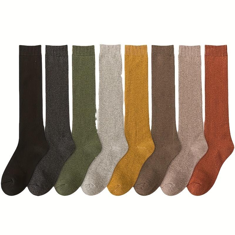 

Шкарпетки 5 пар, мікс кольорів, випадкова довжина - LJM Осінньо-зимові потовщені теплі комбіновані шкарпетки One Size