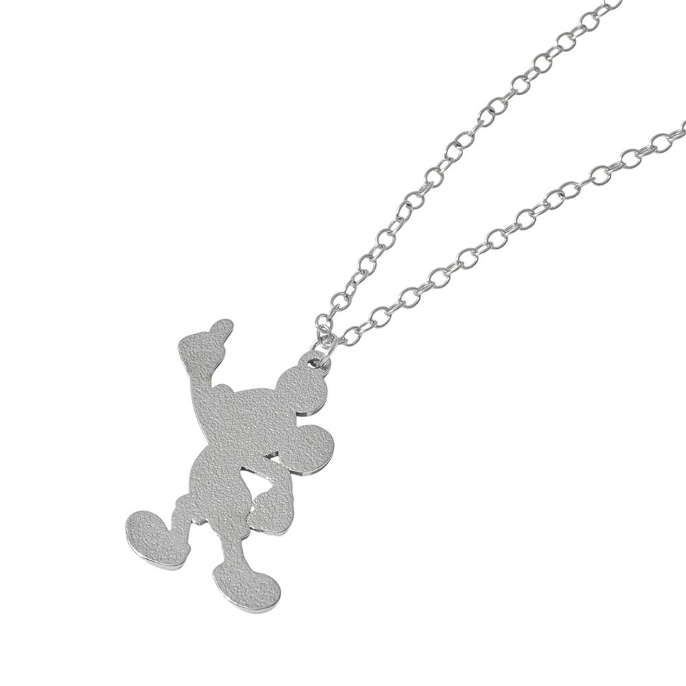 Minimalist Disney Jewelry - Mickey Mouse Enamel Charm Necklace for Daily Wear