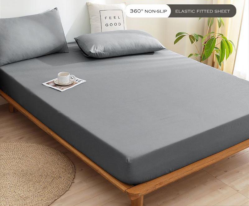 WOSTAR Luxury Double Bed Bed Sheet Elastic Fitted Sheet Mattress Protector Cover Couple 2 People Bed Linen 150 Bedding King Size