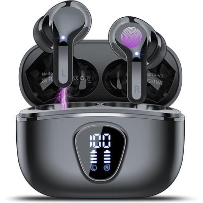 Bezvadu austiņas Bluetooth 5.3 austiņas 40H atskaņošana HiFi stereo austiņas trokšņu slāpēšanas sIP7 ūdensizturīgas austiņas operētājsistēmai iOS Andriod