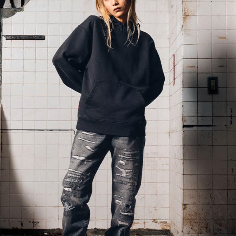 Levis X CLOT Hoodie Black Unisex Tops 000TP-0000