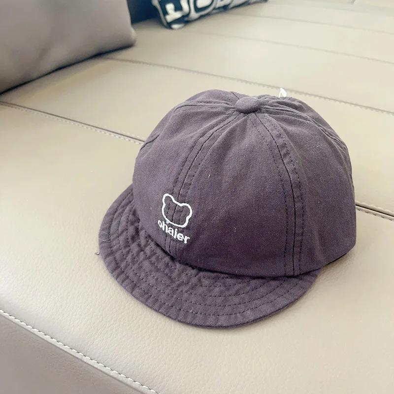 1 Piece Toddler Boy Baseball Cap Korean Fashion Simplicity Style Peak Cap for Little Boy Spring Summer Travel Sunshade Hat
