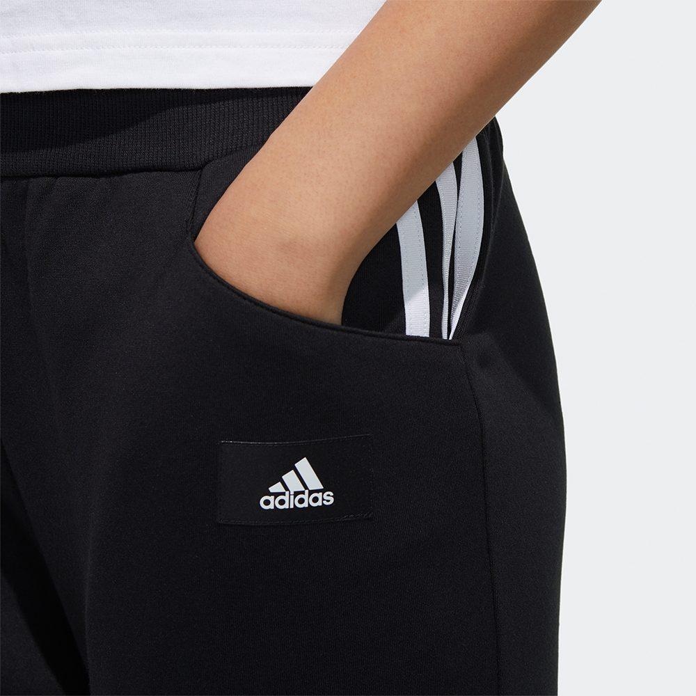 Adidas Knitted Sweatpants Women's Black Moderate Straight Fit Pants GP0697