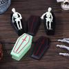 2/4 Stück Puppenhaus Halloween Sarg Box Skelett Mann Dekorative Ornament Modell Spielzeug Miniatur Streich Requisiten Box Modell Täuschungsrequisiten