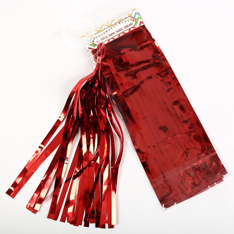 5Pcs/Packs Paper/Foil Tassel Diy Set Garland Ribbon Balloons Baby Shower Birthdays Party Wedding Decoration Balloon Accessories