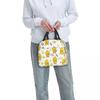 Borsa Termica per Pranzo con Fantasia di Anatra Gialla a Cartone Animato per Donne Bambini Scatole per Alimenti Portatili Borsa Termica per Pranzo Tote