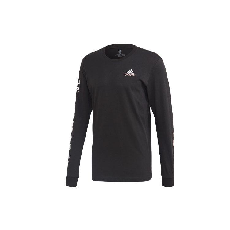 Adidas T Shirts Men's Black Crew Neck Moderate Straight Fit FN1717