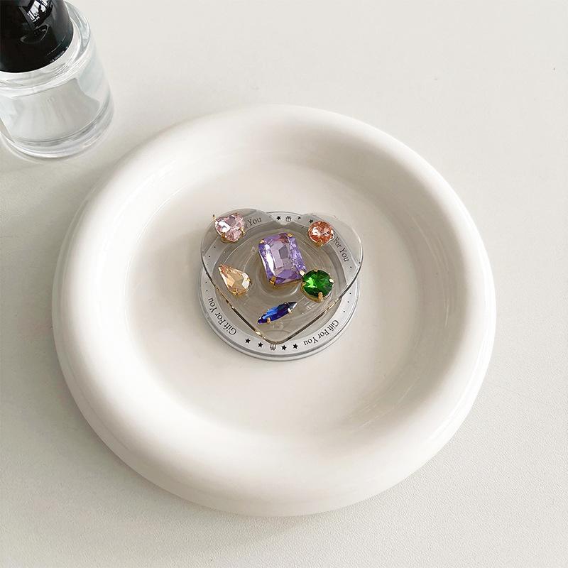 Colored Gemstones, Rhinestones, Love Mobile Phone, Airbag Bracket, Advanced Wind-Sensitive Magnetic Suction Magsafe Desktop Support Frame