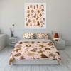 Whimsical gingerbread holiday dreams. Bedding sets Duvet covers Pillowcases(1* Duvet Cover 2* Pillowcases without duvet insert)