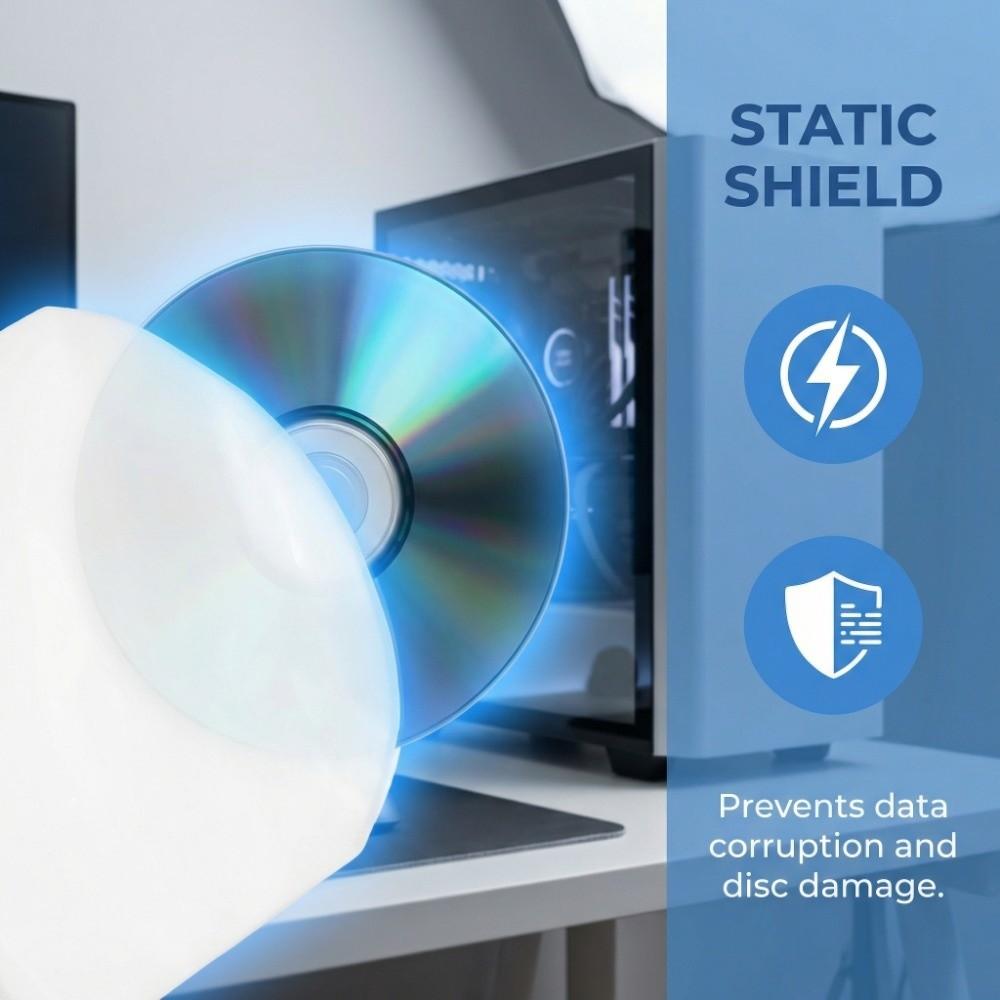 100 Stück Dicke 0,06 mm CD-Innenhüllen 12,5*12,5 cm Mini-Aufbewahrung für 5-Zoll-CD CD-Aufbewahrung