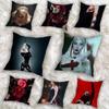 Mayhem L-Lady Gaga ART Pillow Case Square Double-Sided Printing Short Plush Sofa Cushion Cover Bedroom Bedside Pillow
