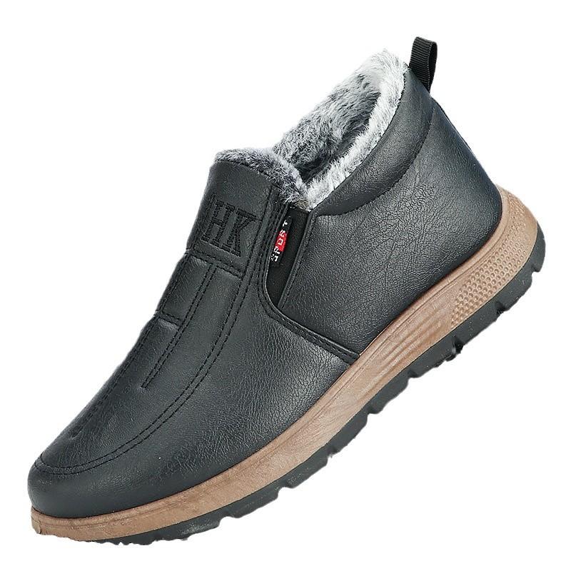 Peking Baumwollschuhe Herren Samt verdickt Herrenschuhe Winter Freizeitschuhe warme Schneestiefel Herren Baumwollschuhe