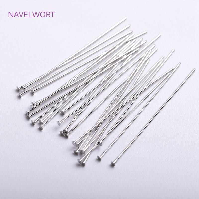

16-50mm 18K Gold Plated Ball Head Pins Accessories Jewelry Making Findings High Quality Brass Metal Head Pins Supplies Wholesale 0.6x18mm-100pcs