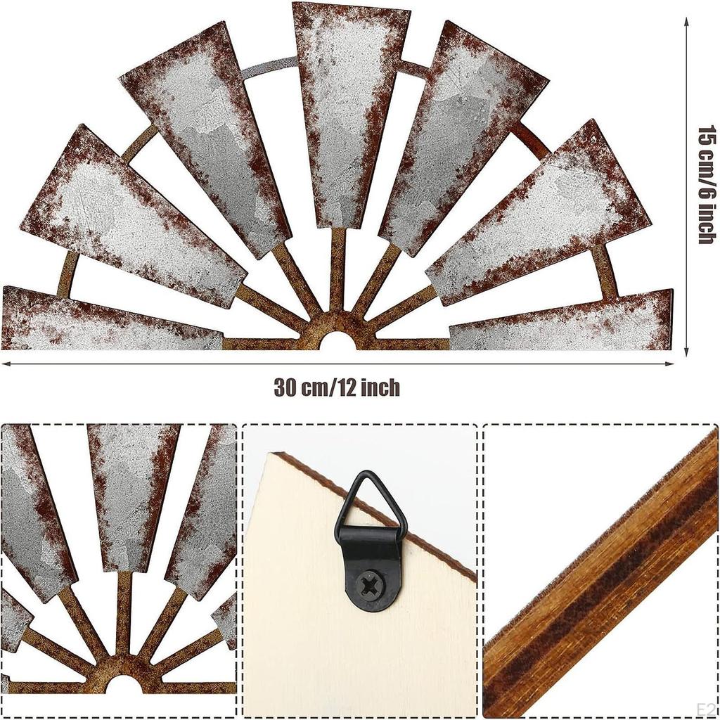 Ahşap Yeldeğirmeni Duvar Sanatı Dekor Ev Oturma Odası ve Veranda için