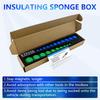 21 Pcs New SAE and Metric Magnetic Socket Inserts Tool Set, 5/16" - 7/8", 8mm - 19mm Universal Magnetic Socket Insert