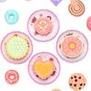 Teas Set for Little Girls 36Pcs Teas Party Pretend for Play Afternoon Teas Playset with Plastics Pot Cups Spoons Dessert