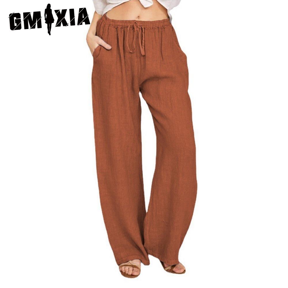 

GMXIA 10Color Women s Fashion Casual Solid Color Print Pants & Capris XXXL оранжевый
