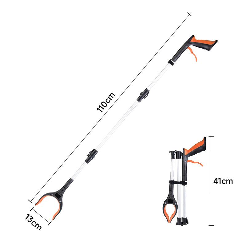 Portable Foldable Litter Picker Grabber Tool Lightweight Wide Claw Trash Reacher for Outdoor Camping Cleaning