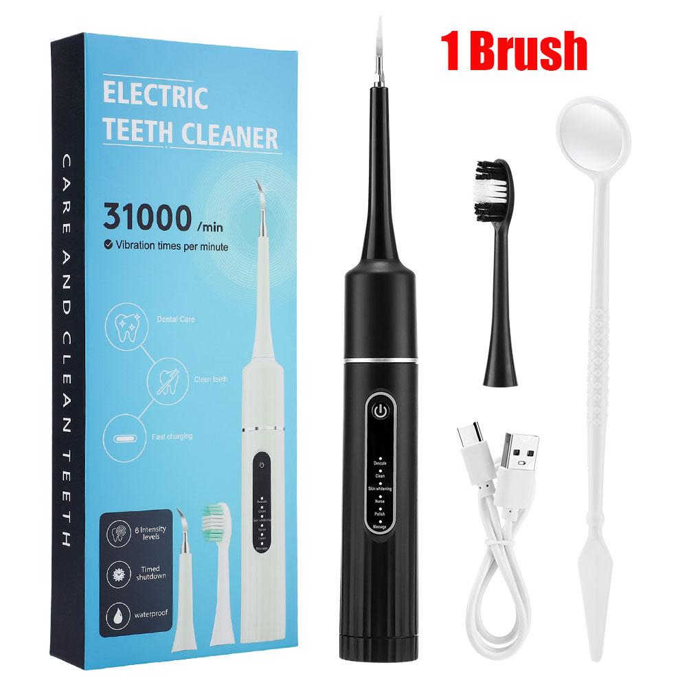 

Электрический ирригатор для зубов Зубная щетка 6 режимов Налет Зубной камень Кофе Дым Пятна Зубной камень Удаление Водный флоссер Отбеливание зубов