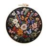 Easy Embroidery Set Butterfly Craft All Materials High Quality Cotton Fabric For Relaxing Activity
