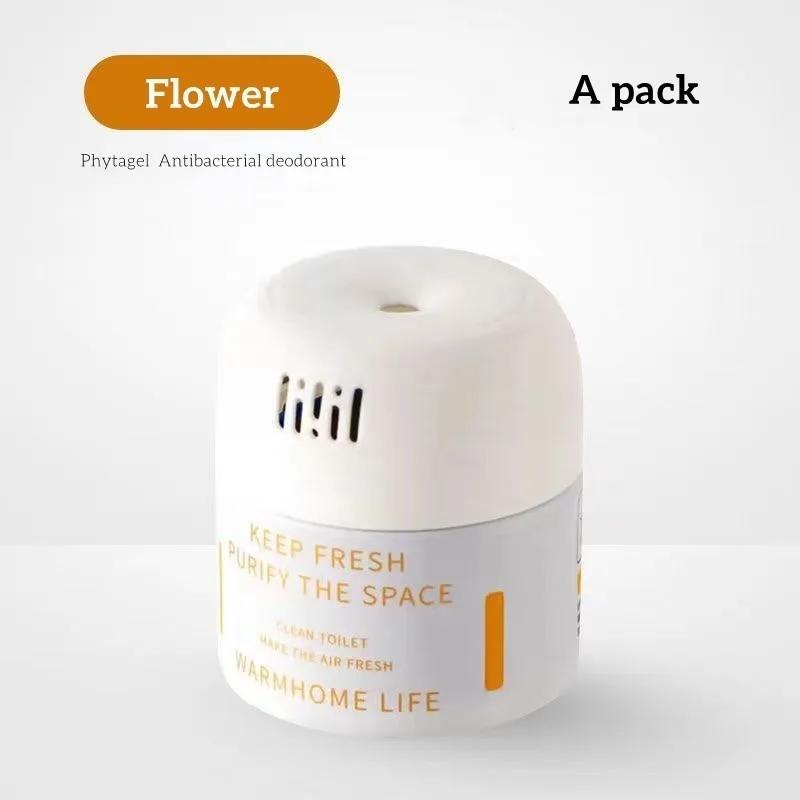 200g Clean Toilet Lingjie Toilet Treasure Cleaner Toilet Cleaning Odor Reducing Plant Scent Toilet Cleaning Block Ointment White