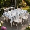 Fleckbeständige Tischwäsche Rechteckiger Tischdecke, Wasserdicht Ölbeständig Leicht Abwischbar, Karierte Ölbeständige Abdeckung für Esstisch Outdoor Camping Picknick
