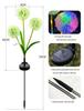 Crossled Outdoor Solar Dandelion Stake: Colorful Garden Atmosphere Light