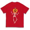 Pumpkin Skeleton Halloween Kids T Shirt