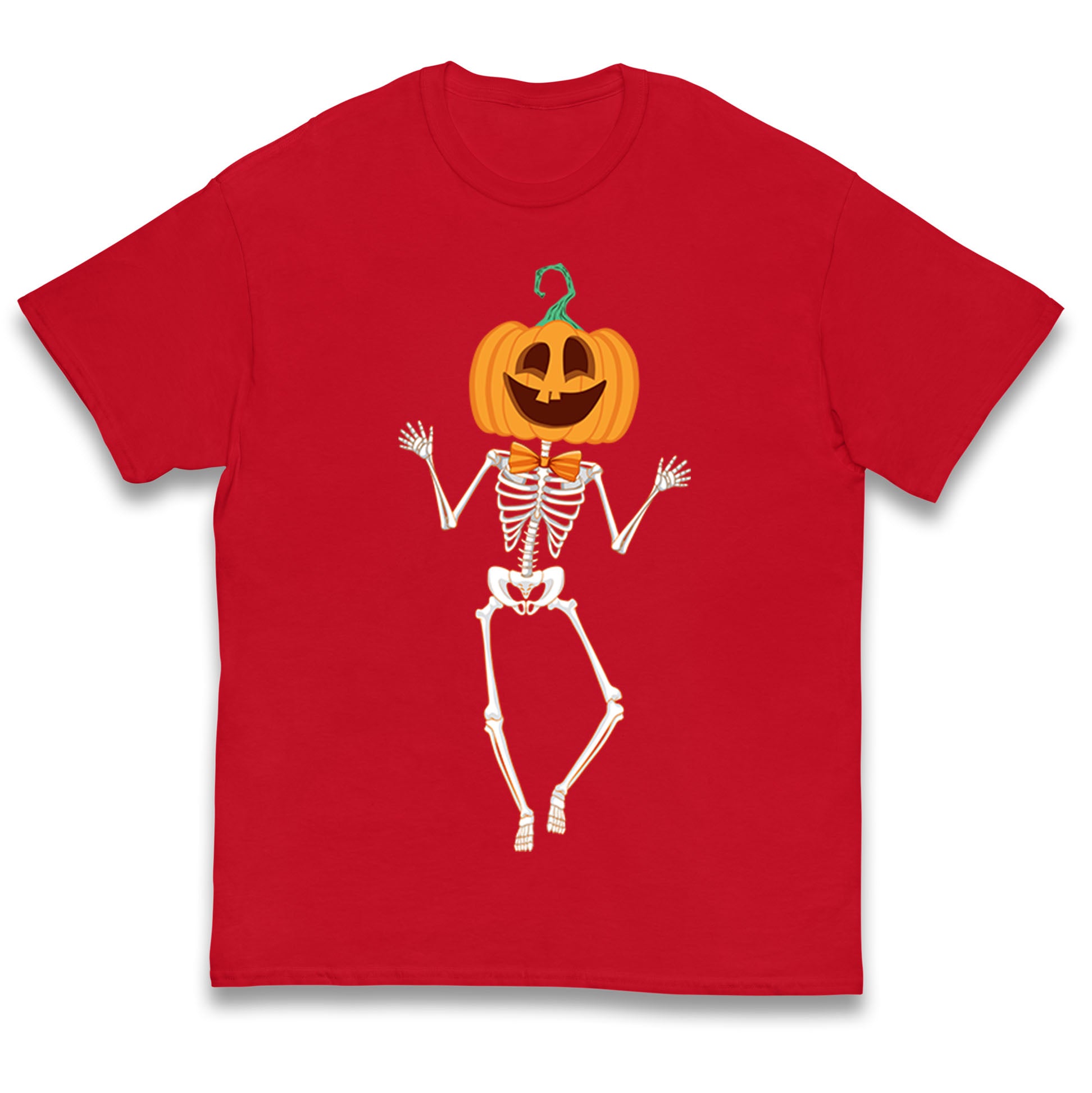 Pumpkin Skeleton Halloween Kids T Shirt 150
