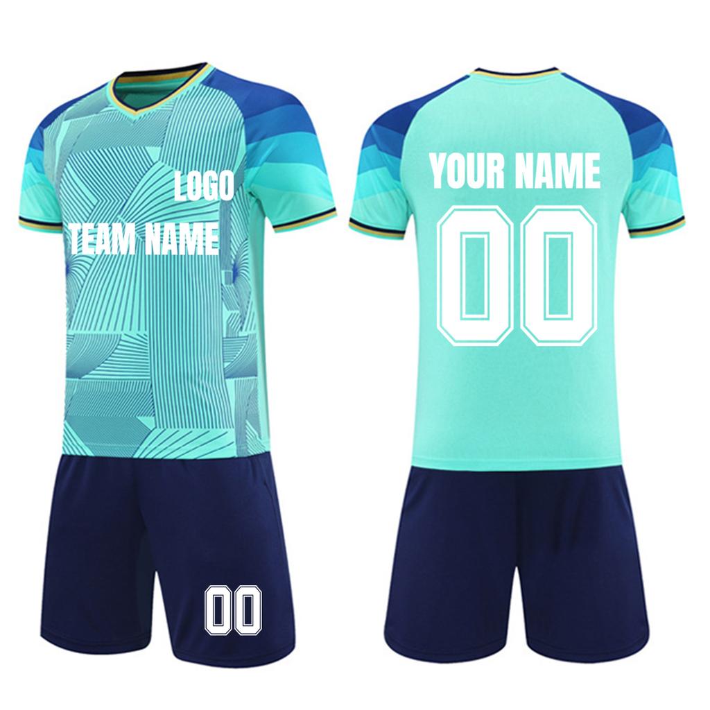 Personalised Shirts Kit Mens Girls With Name Number Custom Football Jerseys For Boys Training Suit