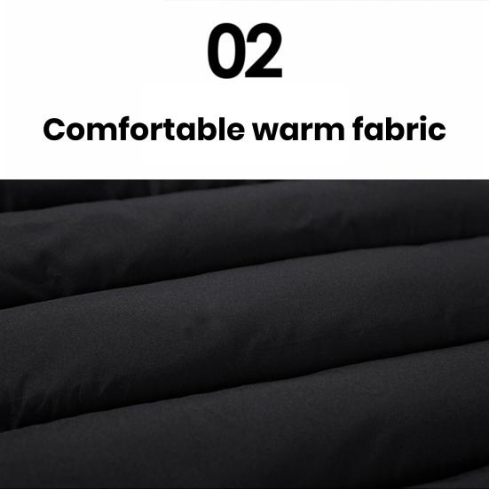 Männer Herbst Winter Einfarbig Weste Mantel Stehkragen Ärmellose Wasser-Beständig Außen Zipper Knopfleiste Puffer Weste