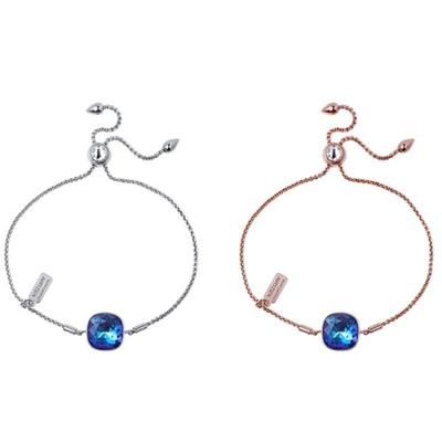 Tarasa Crystal Slide Cushion Cut Women's 12mm Bracelet