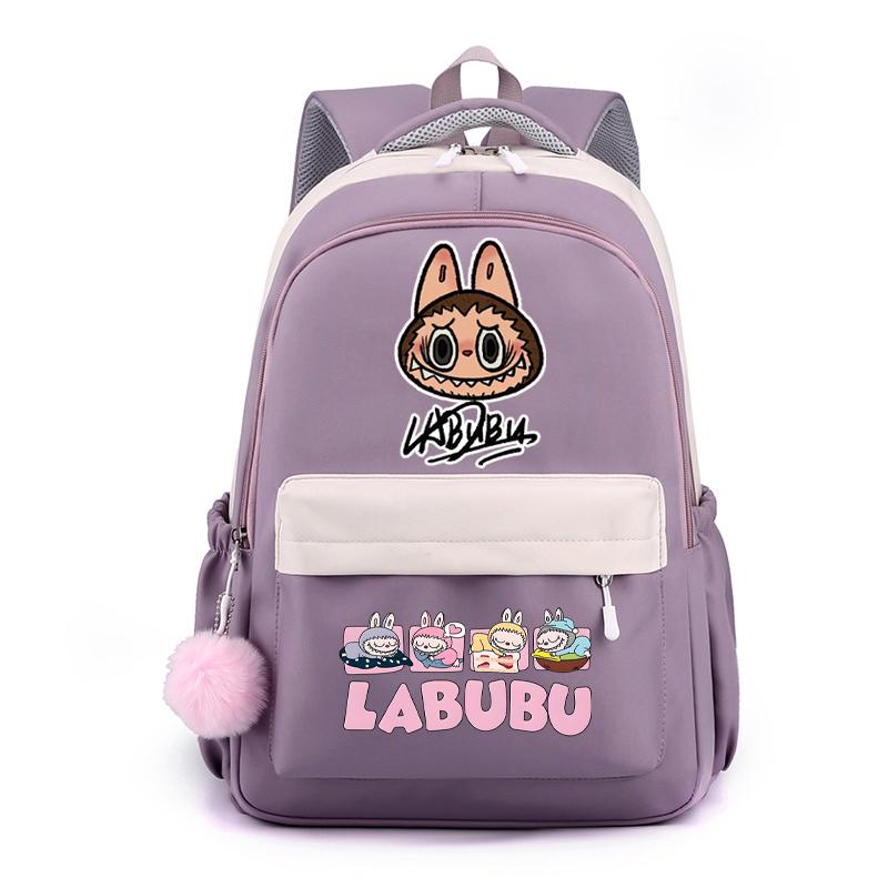 Cute Cartoon Printed Backpack Student Kid Schoolbag Women Large Capacity Waterproof Bookbag Kid Birthday Gift Travel Bag