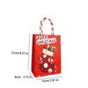Christmas Kraft Paper Bags Eco Friendly Cookie Packaging Handbags for Kids Candy Snack Storage Xmas Party Decoration Supplies