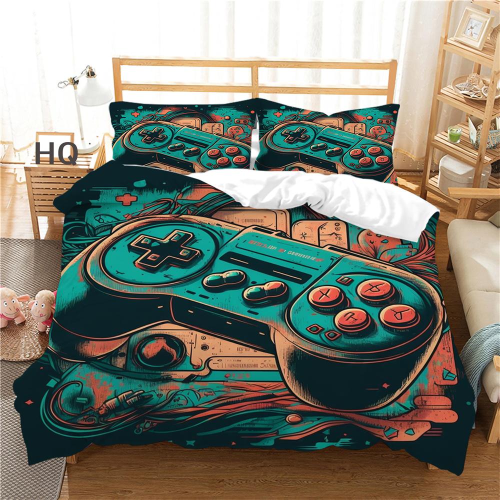 3D Game Console Printing Bed Clothes Teens Full Size Bedding Set Cover Design High Quality Home Textiles