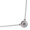 4℃ 1P Diamond Necklace K18 White Gold/diamond 1.5g Women Used