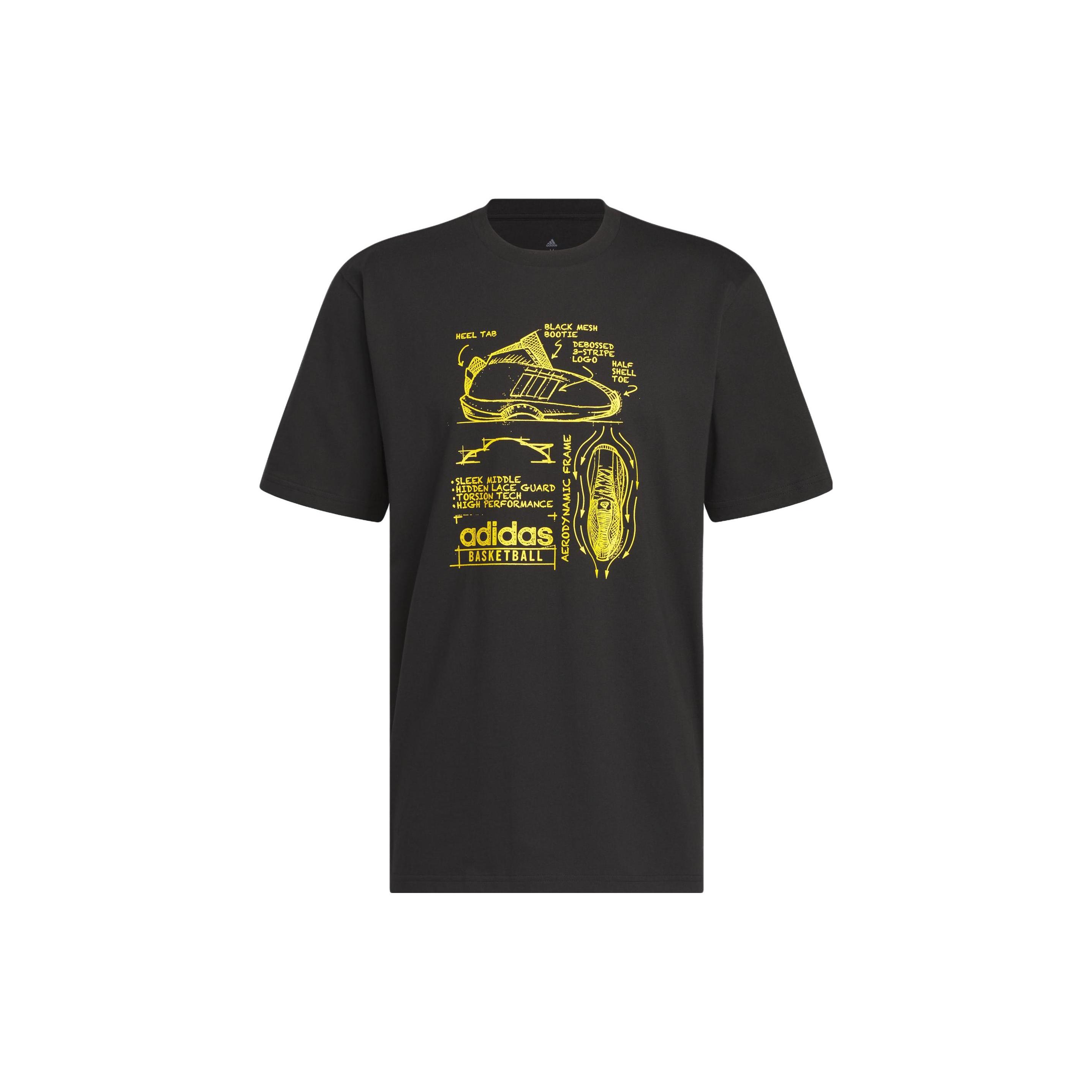 adidas FTW Link 3 T-Shirt  Black Yellow  Men s IA3265 M